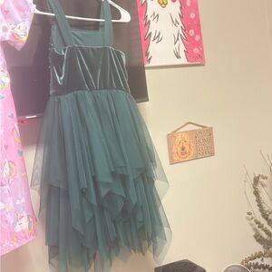 Cat & Jack Green Casual Dress for Kidschilds party dress